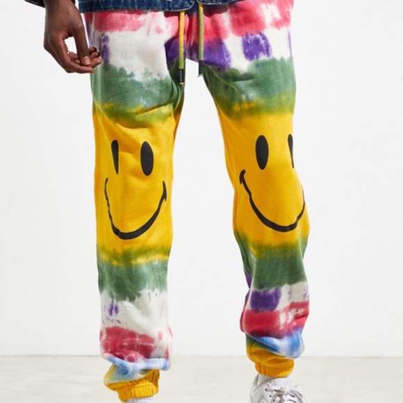 Chinatown Market Other - NWT Chinatown Market Smiley Face Tie Dye Pants